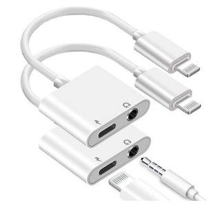 2 Pack Lightning to 3.5 mm Headphone Jack Adapter